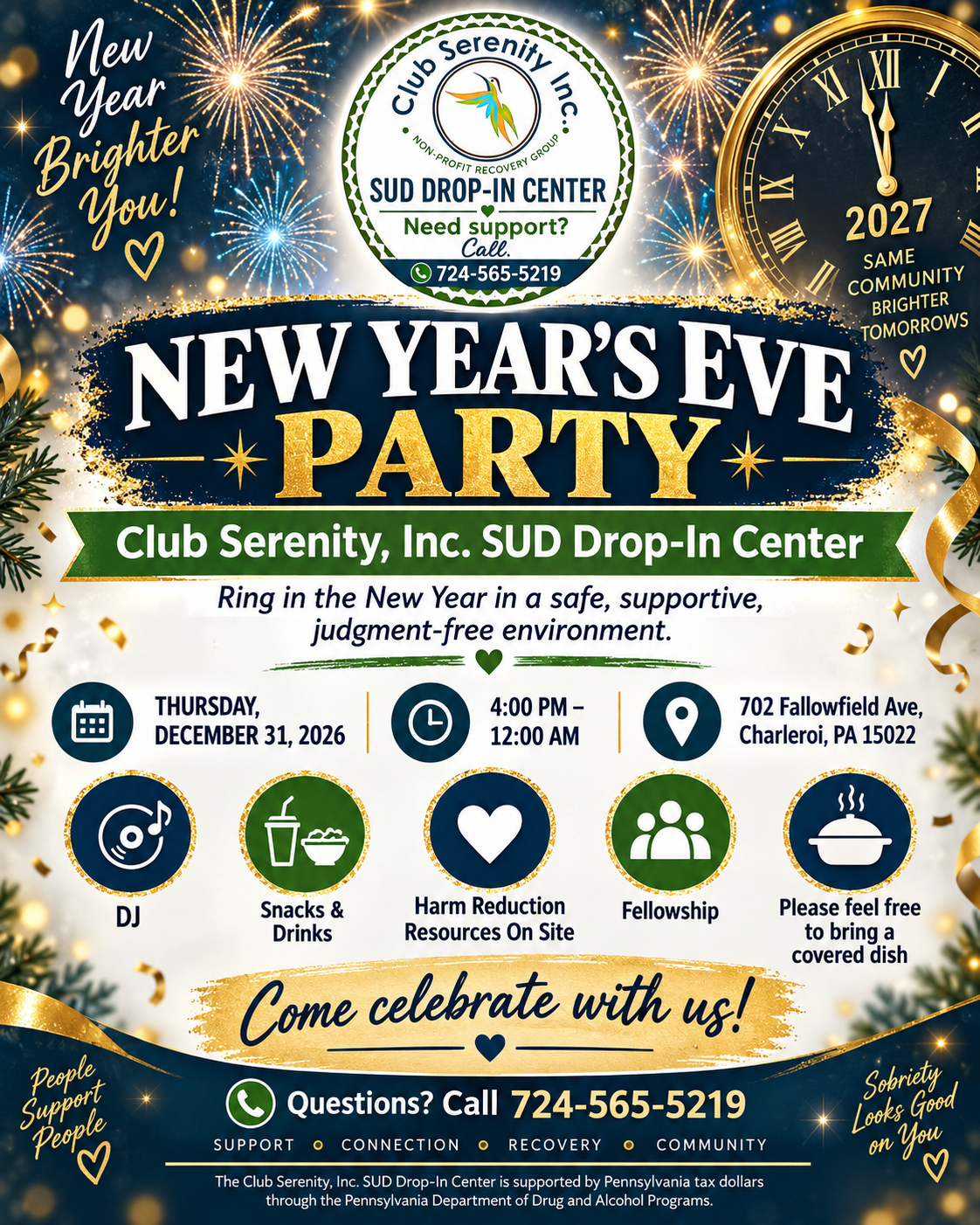New Year's Eve Party at Club Serenity