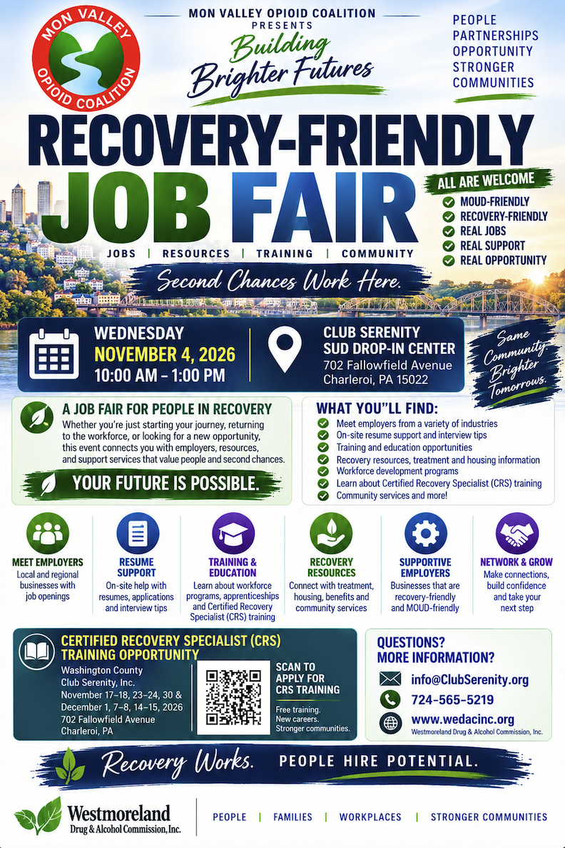 Recovery Friendly Job Fair at Club Serenity