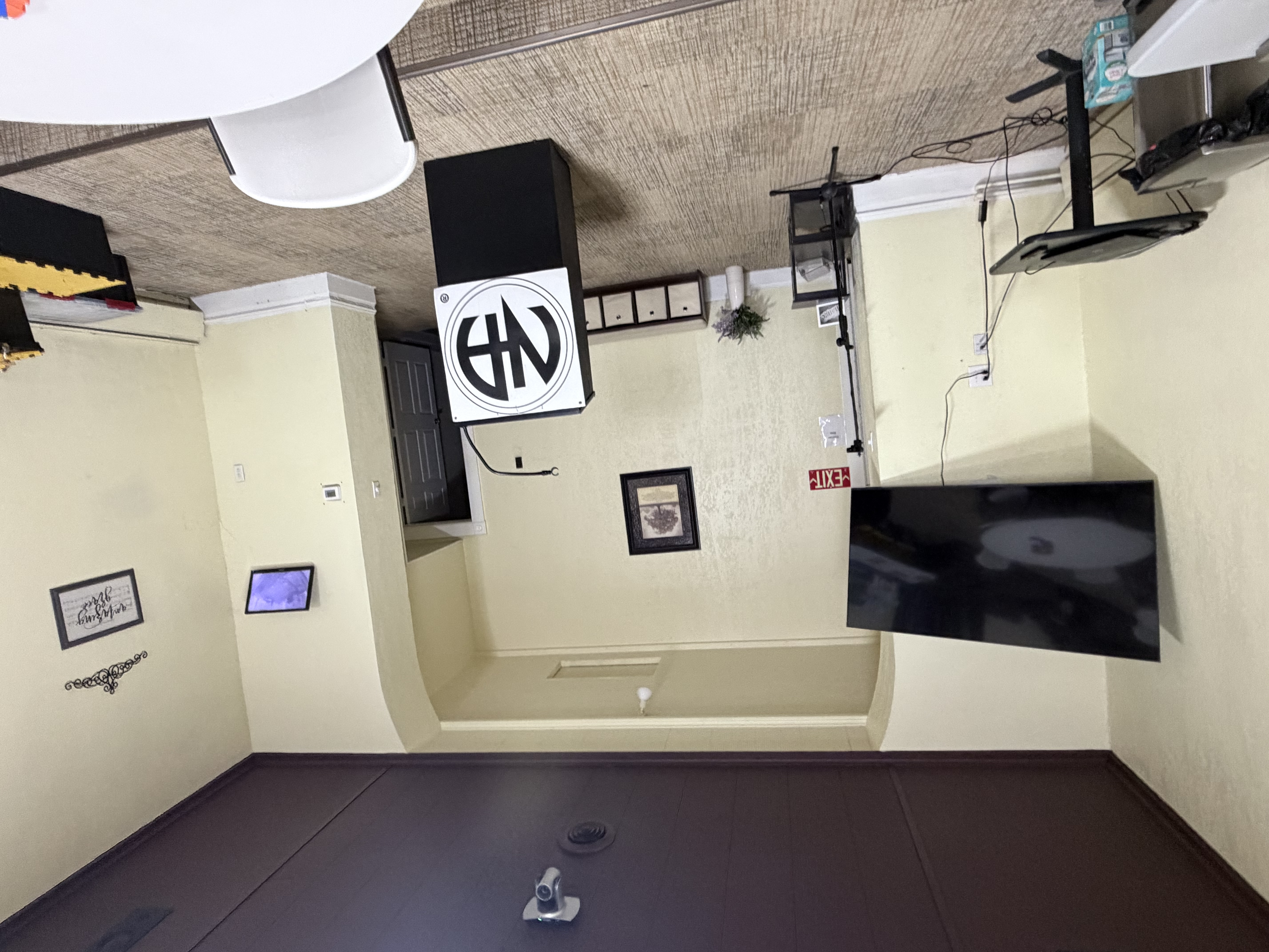 Members gathered inside the Club Serenity meeting facility